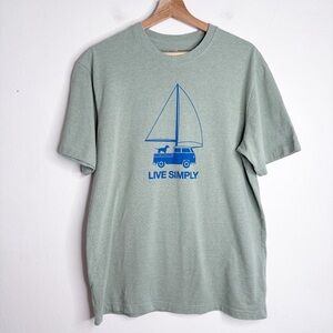 Patagonia Sailboat Dog Graphic Responsibili- Tee Size M